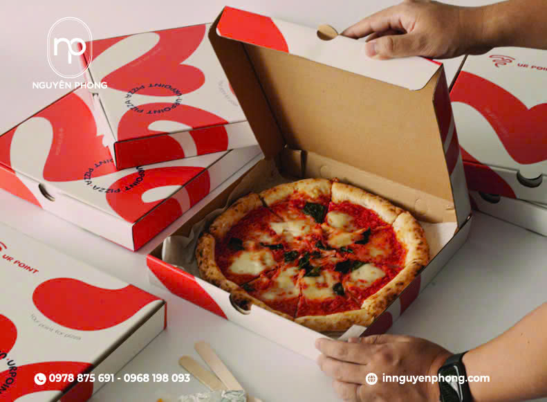 Kích thước hộp đựng bánh pizza chuẩn đẹp 